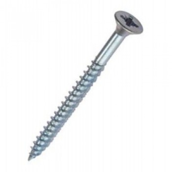 Countersunk Zp Screws, Pack of 10 - 4x55mm