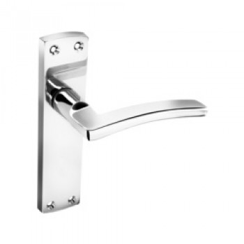 Nova Latch Lever On Back Plate CP - 168mm x 41mm