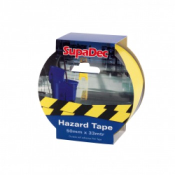 Hazard Warning Tape - 50mm x 33m Yellow/Black Hazard Warning Tape - 50mm x 33m Yellow/Black