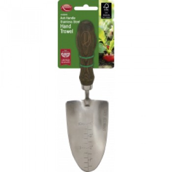 Ash Handle Stainless Steel Hand Trowel
