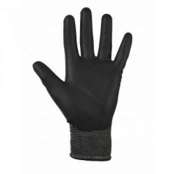 Black PU Gloves - 9 - Large 12 Pairs