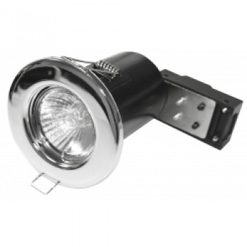 Fixed Fire Rated Downlight - Chrome