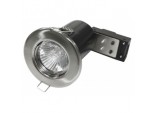 Fixed Fire Rated Downlight - Brushed Chrome
