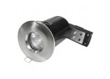 IP65 Fire Rated Fixed Downlight - Brushed Chrome