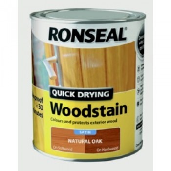 Quick Drying Woodstain Satin 750ml - Natural Oak