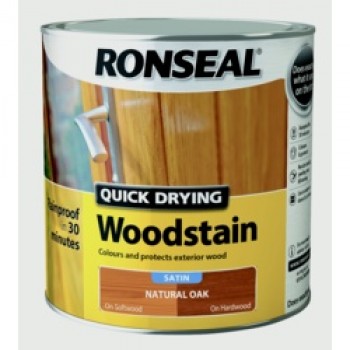 Quick Drying Woodstain Satin 2.5L - Natural Oak