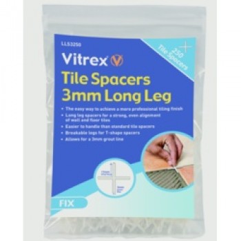 Long Leg Tile Spacers - 3x250 Long Leg Tile Spacers - 3x250