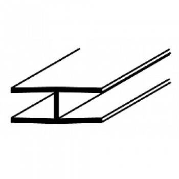 H Section White S - 6mm x 8ft