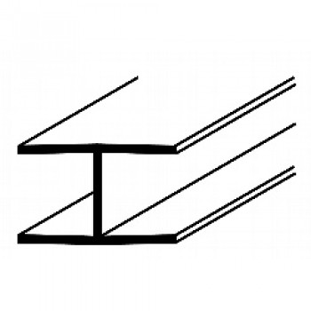 H Section White S - 12mm x 8ft