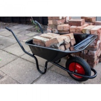 Boxed Black Builders Wheelbarrow - 90L Boxed Black Builders Wheelbarrow - 90L