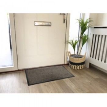 Dirt Guard Cotton Barrier Doormat 50 x 80cm - Dark Brown