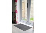 Dirt Guard Plain Cotton Barrier Doormat 50 x 80cm - Light Grey