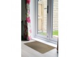 Dirt Guard Plain Cotton Barrier Doormat 50 x 80cm - Coffee
