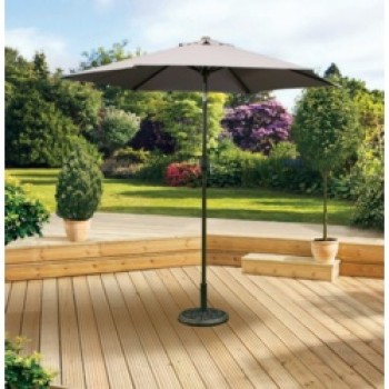 3m Crank & Tilt Parasol - Brown