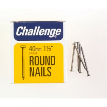 Round Wire Nails - Bright Steel (Box Pack) - 40mm