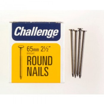 Round Wire Nails - Bright Steel (Box Pack) - 65mm