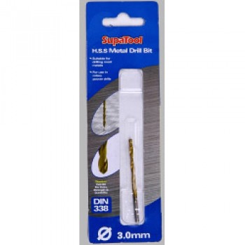 Titanium Coated HSS Drill Bits - 3x61mm Titanium Coated HSS Drill Bits - 3x61mm