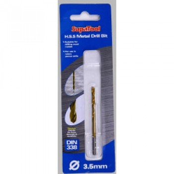 Titanium Coated HSS Drill Bits - 3.5x70mm