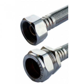 Flexi Tap Connector 15mm x 3/4 x 50cm - 9.5mm
