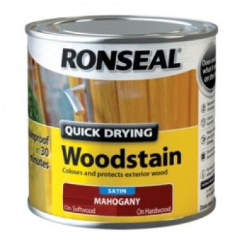 Quick Drying Woodstain Satin 250ml - Mahogany