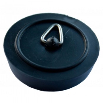 Plug Sink/Bath Polythene - Black - 1 3/4