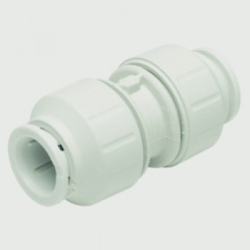 Equal Straight Connector - 22mm Pack 5 - White Equal Straight Connector - 22mm Pack 5 - White