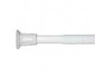 L-Shaped Telescopic Shower Curtain Rod - White
