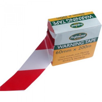 Red/White Warning Tape - 60mm x 200m Red/White Warning Tape - 60mm x 200m