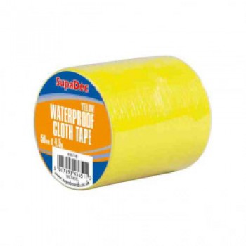 Waterproof Cloth Tape - 48mm x 4.5m Yellow Waterproof Cloth Tape - 48mm x 4.5m Yellow