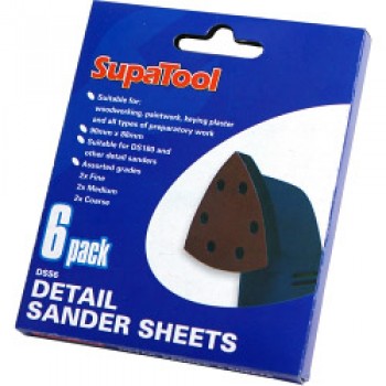 Detail Sander Sheets - 6 Piece