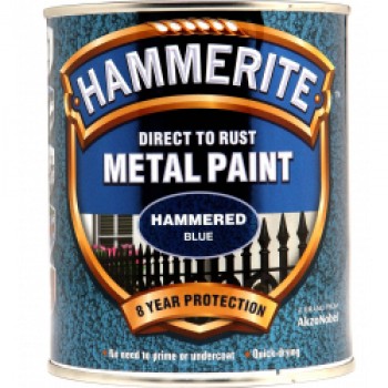 Metal Paint Hammered 750ml - Blue